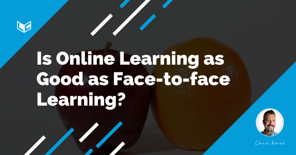 write an essay about online learning and face to face learning