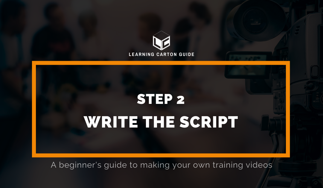 Step 2 - write the script to make videos